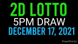 PCSO LOTTO RESULT TODAY 2D LOTTO 5pm Draw DECEMBER 17, 2021