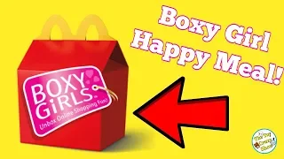 Boxy Girl Custom McDonald's Happy Meal! Boxy Girl Pets! Unboxing Surprises!