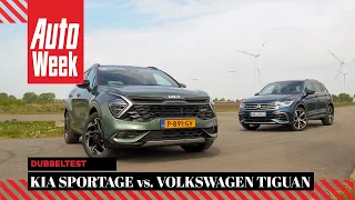 Kia Sportage PHEV vs. Volkswagen Tiguan eHybrid - AutoWeek dubbeltest