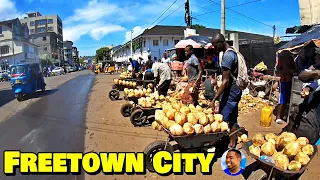 WALKAROUND FREETOWN CITY DOWNTOWN 🇸🇱 Vlog 2022 - Explore With Triple-A