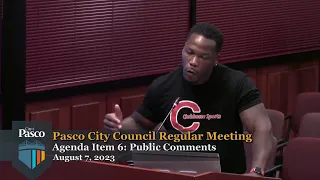 Pasco City Council Regular Meeting, August 7, 2023