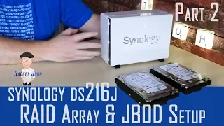 Synology DS216j レビュー パート 2 | RAID および JBOD ドライブ ボリュームのセットアップ手順