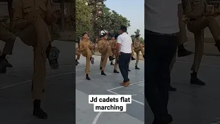 Jd cadets flat marching in practice @avneeshrana3302 #viral #ncc #shorts #drill #trending #ytshorts