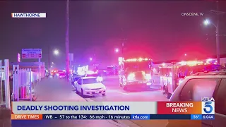 1 dead, multiple hospitalized after shooting near strip mall in Hawthorne 