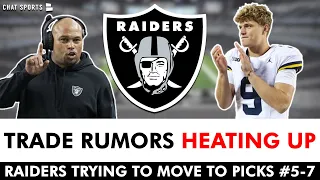 Raiders Trade Rumors Are HEATING UP! Las Vegas Raiders Are Trying To Move Up In The 2024 NFL Draft