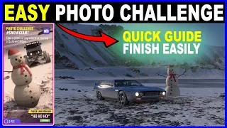 Forza Horizon 5 Photo Challenge How to Find Snow Giant Take photo top of La Gran Caldera Location