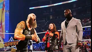 WWE Braun Strowman Vs Omos Jordan omogbehin , SummerSlam 2021