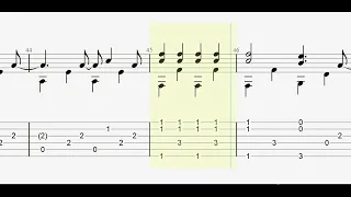 R.E.M.: Losing My Religion with full tablature/sheet music for solo fingerstyle guitar