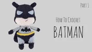 How To Crochet Batman (Part 1) | Amigurumi Tutorial | SpringDay DIY