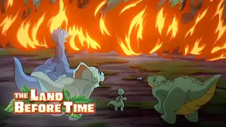 Dinosaurs escape forest fire | The Land Before Time