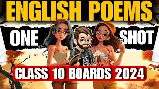 Class 10 English Poems One Shot | First Flight Class 10 Board 2024 🔥| Poems Class 10 one shot