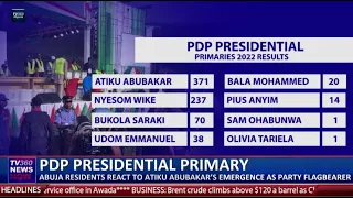 PDP presidential primary: Abuja residents react as Atiku Abubakar emerges as party flag bearer