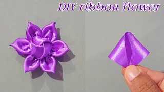 How to make ribbon flowers in just few minutes / Ribbon flowers / Cloth Flower making