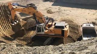 Liebherr 974 Excavator Loading Trucks - Labrianidis Mining Works