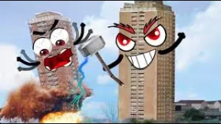 Huge Building Explosion | The Most Amazing Doodle Destroy Building | Woa Doodland