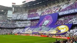 Madrid&Barça Despliegue del Tifo e himno de "La Décima" 25/10/2014