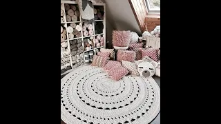 سجاد كروشيه Crochet rug .  Crochet mat