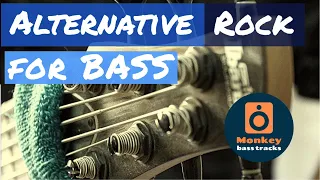 Alternative Rock Bass Backing Track // GREAT SOUND // C# Minor with Chords & Scale