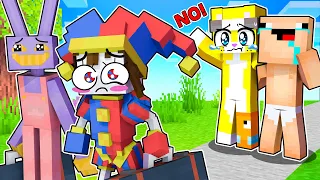 ¡THE AMAZING DIGITAL CIRCUS NOS ABANDONA EN MINECRAFT! | MICHI MIAU Y BEBE NOOB CON POMNI Y JAX