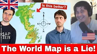 American Reacts Why is North up?