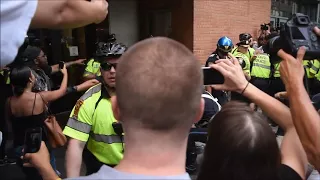 Boston Protestors Clash With Police