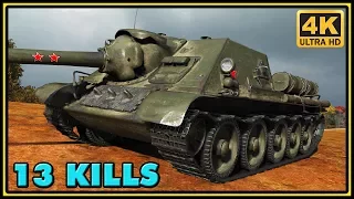 SU-100 - 13 Kills - 3,4K Damage - 1 VS 6 - World of Tanks Gameplay