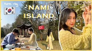 [VLOG]𐙚 ࣪ 🇰🇷 Kore'de Piknik Date 🧺🌻ㅣKiraz Çiçekleri 🌸🍓 Nami Island 🏝️ Ep.9