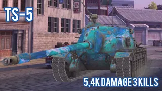 WoT Blitz - TS-5 5,4K Damage 3 Kills Gameplay