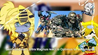 Sentinel,Elita-1 , Ultra Magnus react to Optimus Vs Lockdown||🇺🇸||