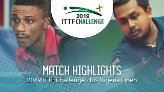 Soumyajit Ghosh vs Emmanuel Asante | 2019 ITTF Nigeria Open Highlights (Group)