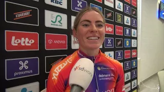 Demi Vollering after her victory in Dwars door Vlaanderen: "The last seven kilometers were painful"