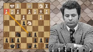 KOMBINACJA, która WBIJA w FOTEL!! | Bent Larsen - Boris Spasski | szachy 1970