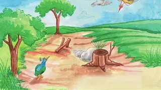 Peacock who wished to fly - English Story for kids