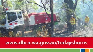 Prescribed burning is underway