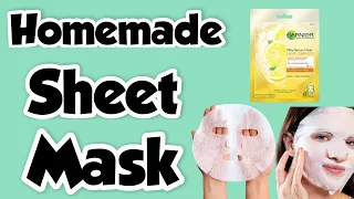 How to make sheet mask at home | DIY homemade sheet mask for face