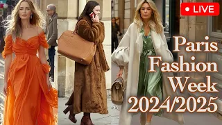 🇫🇷 PARIS FASHION WEEK 2024: What are people wearing in Paris. Parisian outfits. Streetstyle