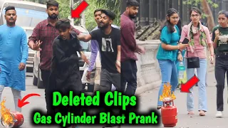 Gas Cylinder Blast Prank Deleted Clips or Unseen Parts 😱😳