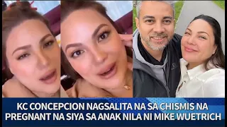 KC Concepcion NAGSALITA NA tungkol sa balitang BUNTIS siya sa anak nila ni Michael Wuetrich