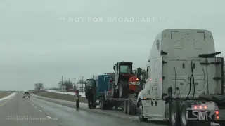 01-31-2023 Weatherford, TX - Ice Storm Leaves Vehicles In Ditch and Closes Businesses