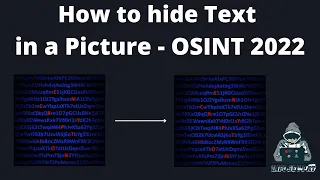 How to hide text in pictures - OSINT with InfoSec Pat 2022