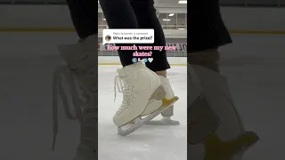 how much did my new figure skates cost? #figureskater #figureskating #iceskater #iceskating #skating