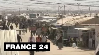 JORDAN - Life for Syrian refugees inside Zaatari "desert prison"