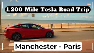 Tesla 1,200 Mile Epic Road Trip - UK to France - Tesla Model 3 LR Review