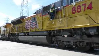 Union Pacific Passenger Train Crew Change in Los Angeles