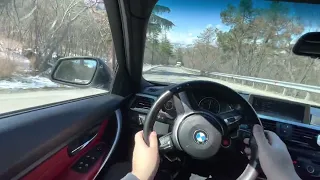 BMW F30 335i with LSD Uphill Drift