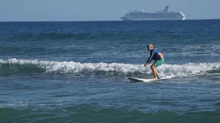 Beach Encuentro. Dominican Republic. Ivan surfing.