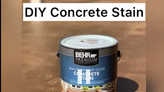 Please see my updated video! DIY Concrete Stain #2