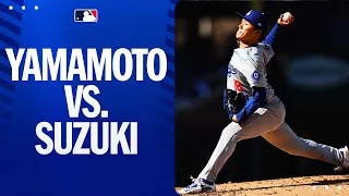 Yoshinobu Yamamoto and Seiya Suzuki face off!