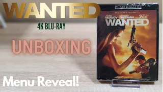 WANTED 4K Blu-Ray - Unboxing / Menu Reveal