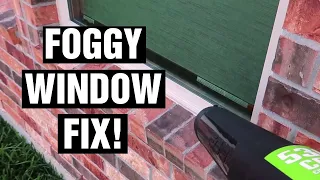 Foggy Double Pane Window Fix!